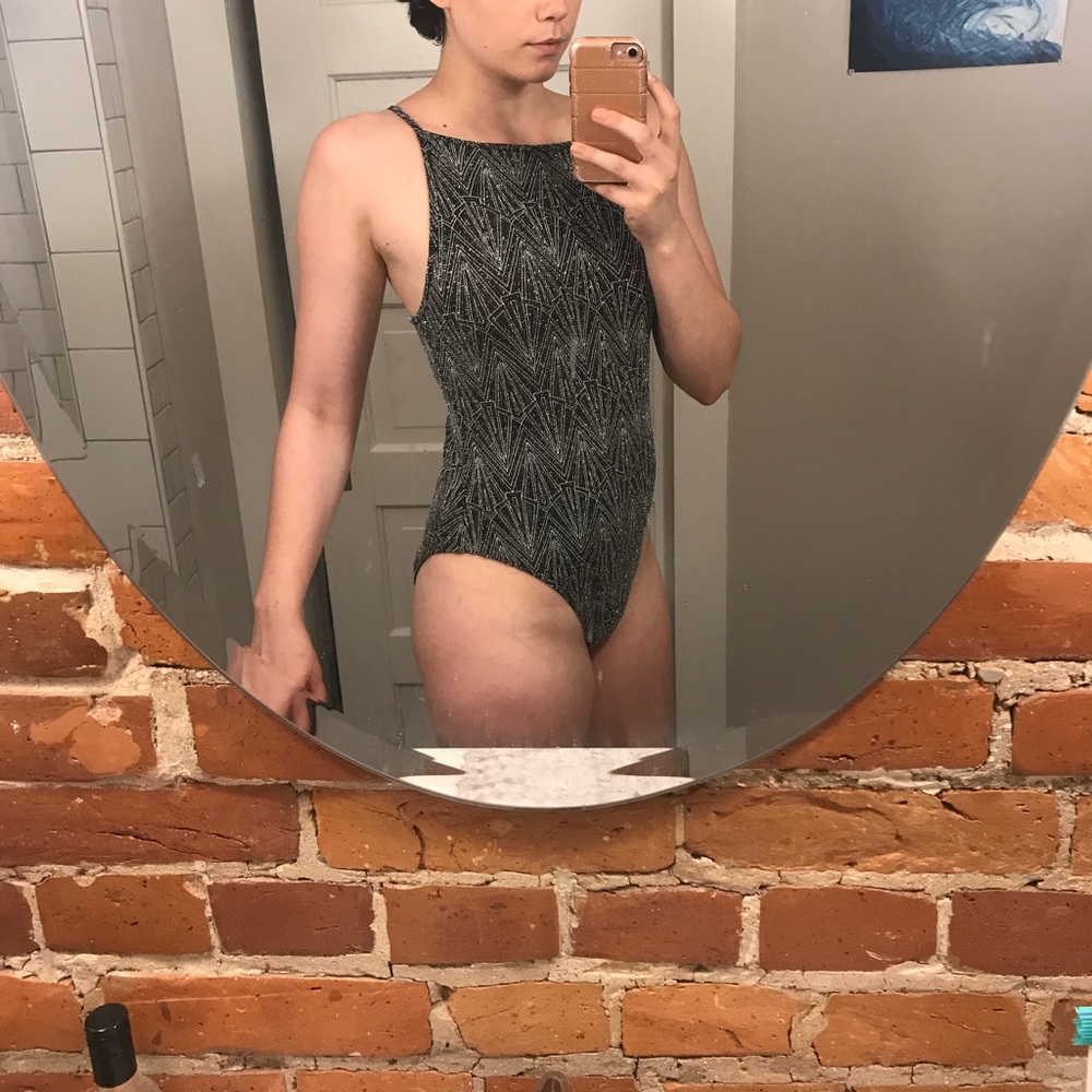 NWT High Leg Gatsby Bodysuit